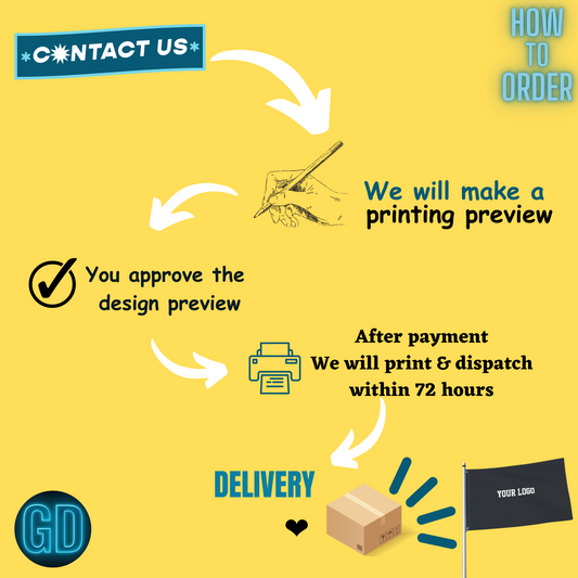 Customizable print Flag 60*90 CM