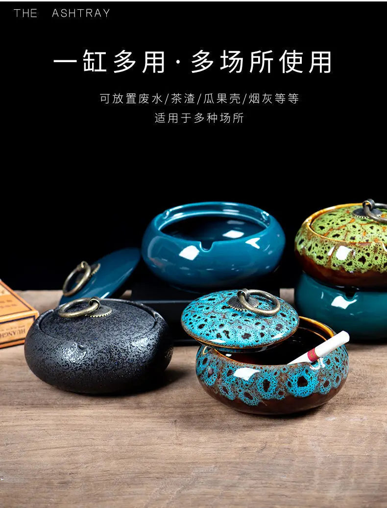 Ceramic Ashtray Storage Home Nordic Decor