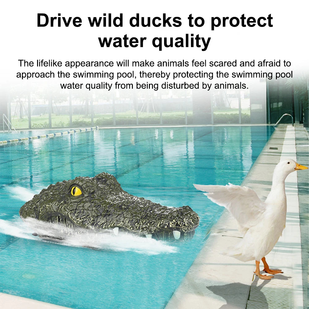 RC Crocodile Head Toy Simulation Remote Control Joke Alligator Toys Water