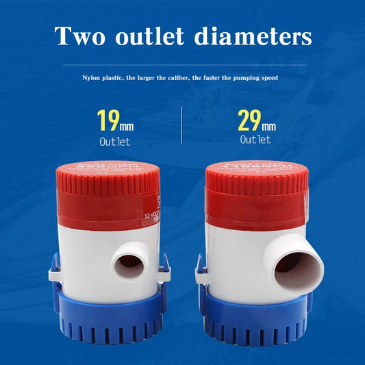 Bilge Pump 12v 24V 1100GPH Electric Water Pump Boat