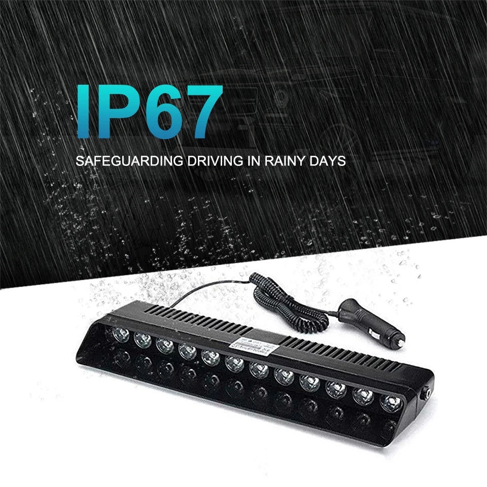 Emergency LED Strobe Light – Orange Warning Lamp for Vehicles