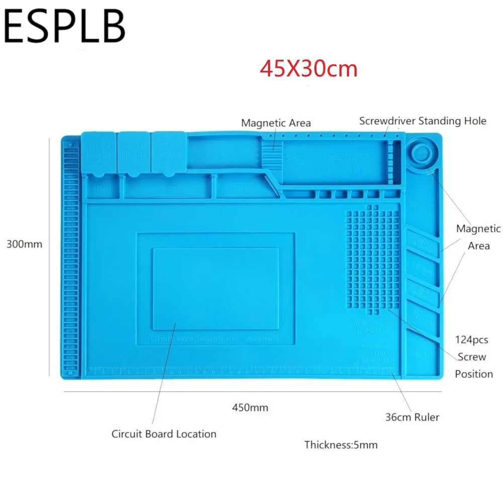 Pad Insulation Heat-Resistant Silicon Mat Work Pad Desk
