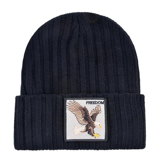 Beanies Unisex Hat Embroidery Eagle Patch