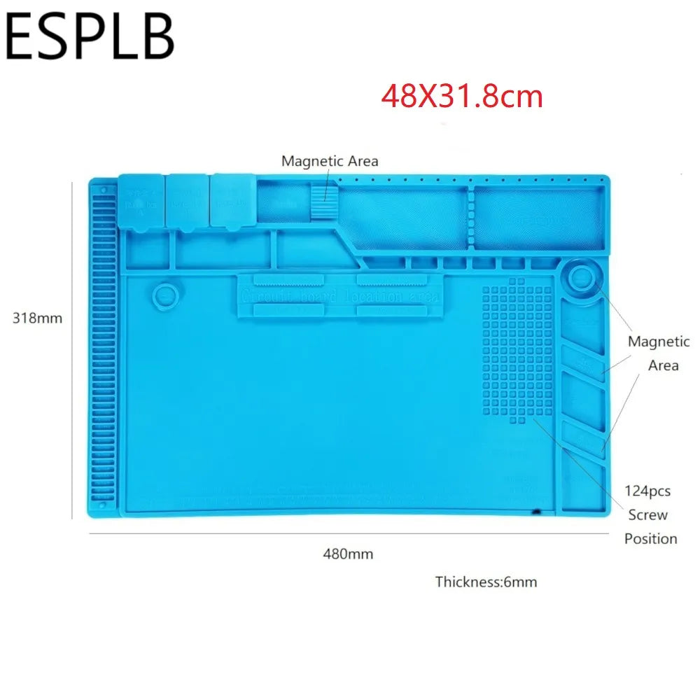 Pad Insulation Heat-Resistant Silicon Mat Work Pad Desk