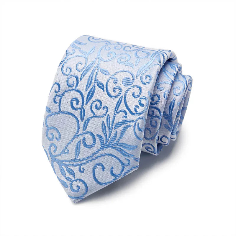 Men Silk Tie 7.5cm Neckties 100% Silk