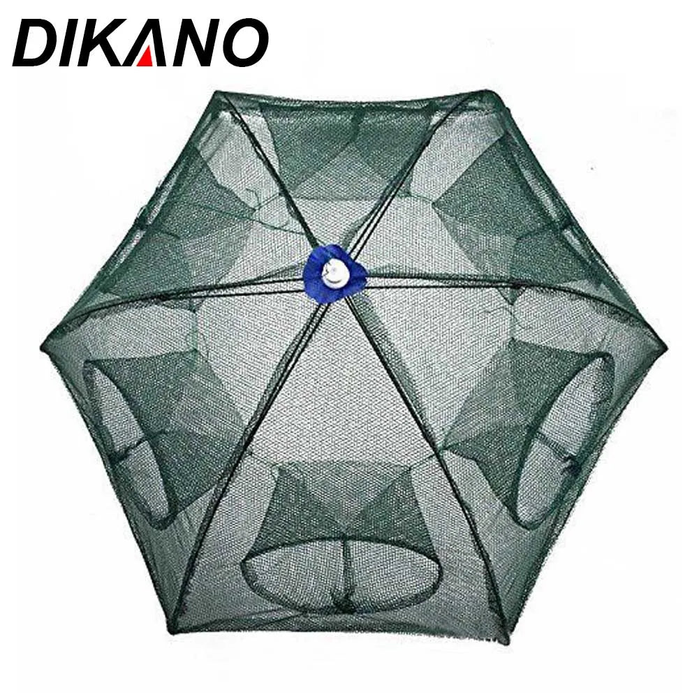Foldable Fishing Net Trap Mesh Nylon Crab Shrimp