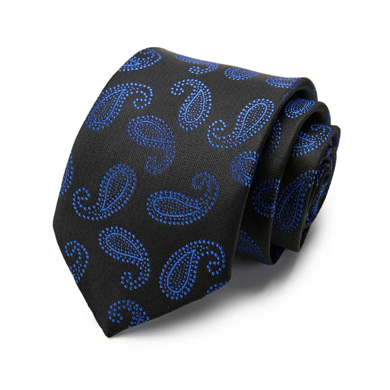 Men Silk Tie 7.5cm Neckties 100% Silk