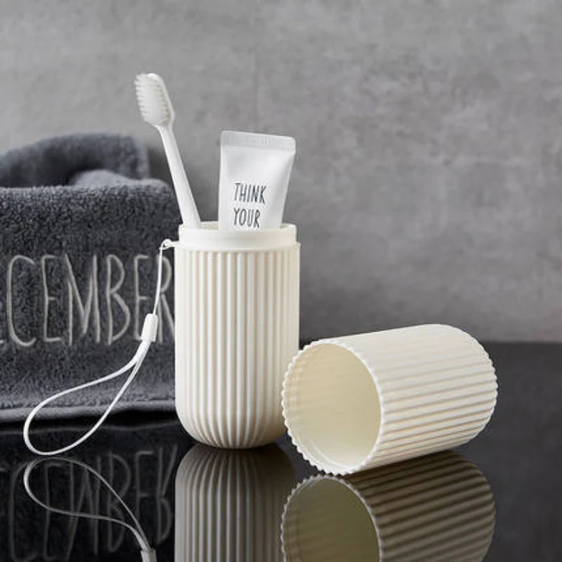 Travel Portable Toothbrush Cup Bathroom Toothpaste Holder
