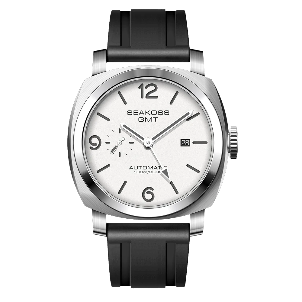 SEAKOSS GMT Diving Automatic Seagull 316L Super Luminous Calendar 10Bar