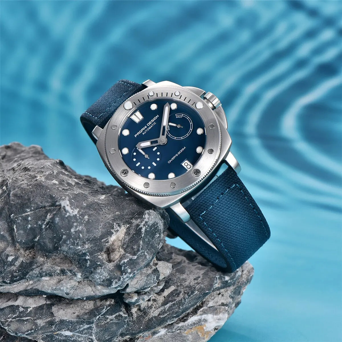 PAGANI Automatic Mechanical Watch Diver 200M Waterproof Sapphire