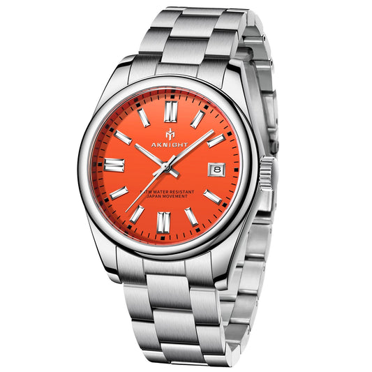Professional Men's Quartz Watch - Steel & Waterproof