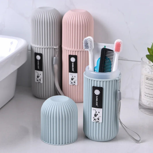 Travel-Ready Toothbrush & Toothpaste Holder Case