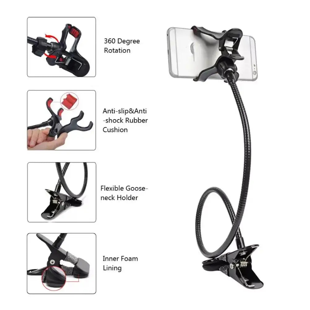 Lazy Mobile Phone Holder Bed Desktop Bracket Smartphones Table Clip