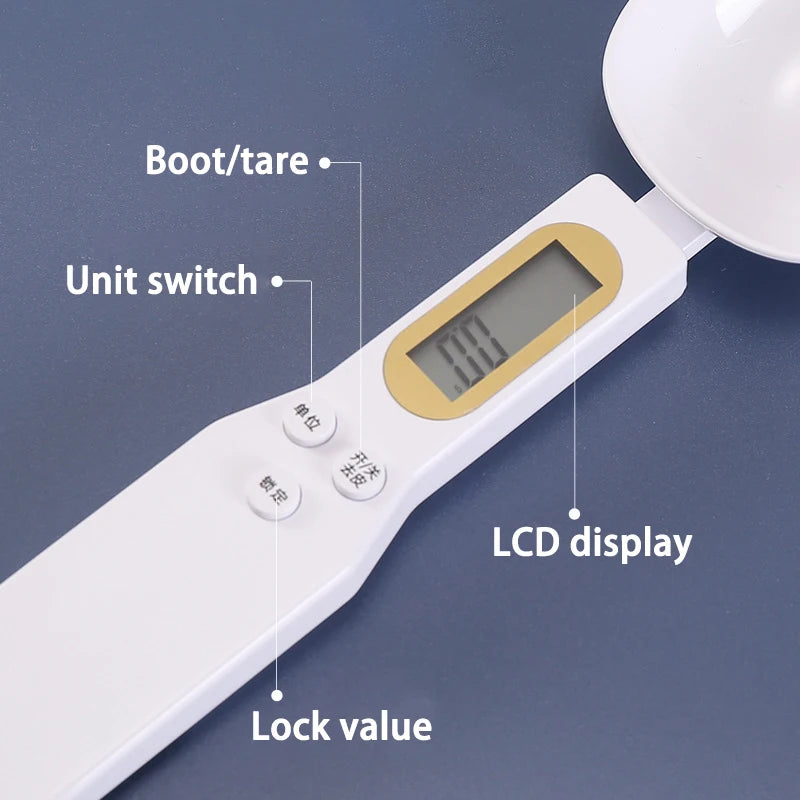 LCD Digital Measuring Food Flour Digital Spoon Scale Mini Kitchen