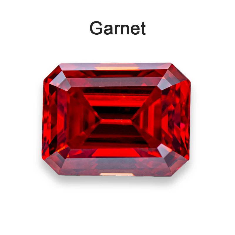 Moissanite Loose Stone VVS1 Emerald Cut Beads Jewelry Making with Certificate