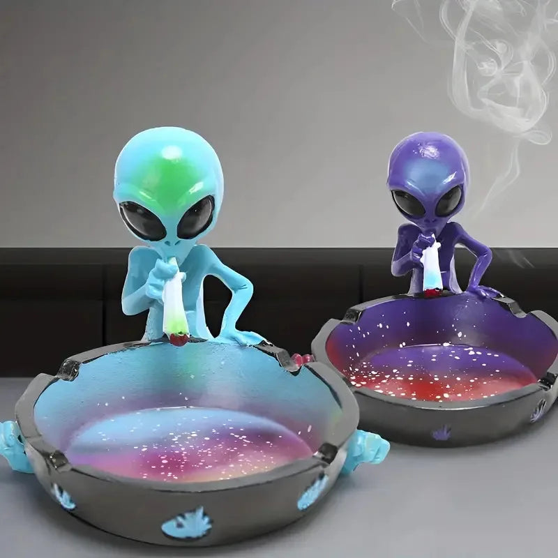 ALIEN Decor ashtray resin Container Retro