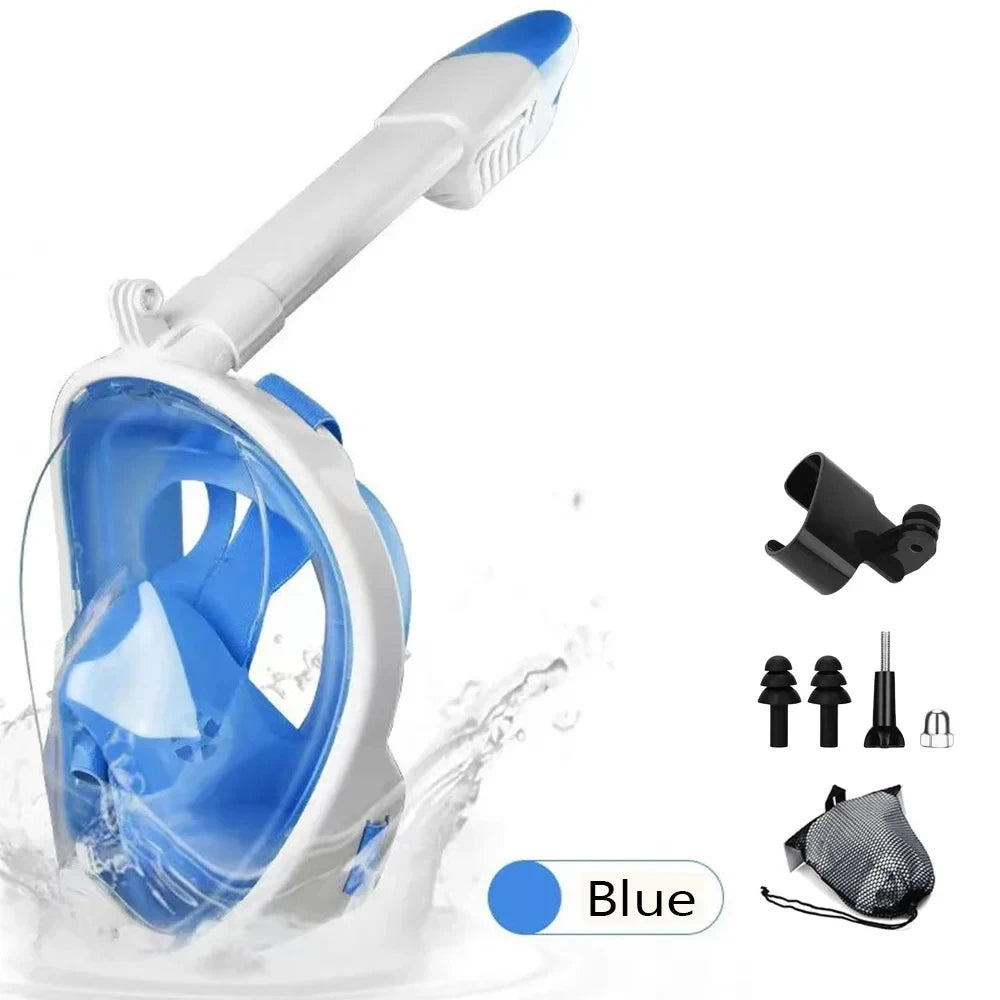 KIDS Underwater Snorkeling Full Face Swimming Mask Set Scuba Diving