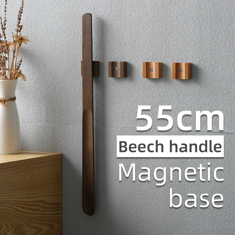 55CM Wooden Handle Magnetic Shoehorn