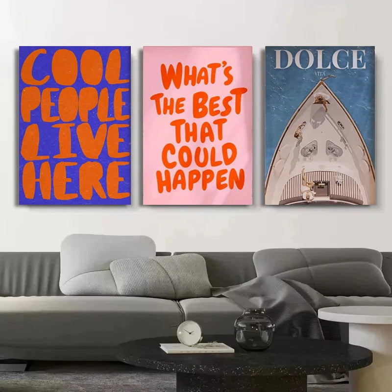 DOLCE VITA Decor Canvas Home Decor