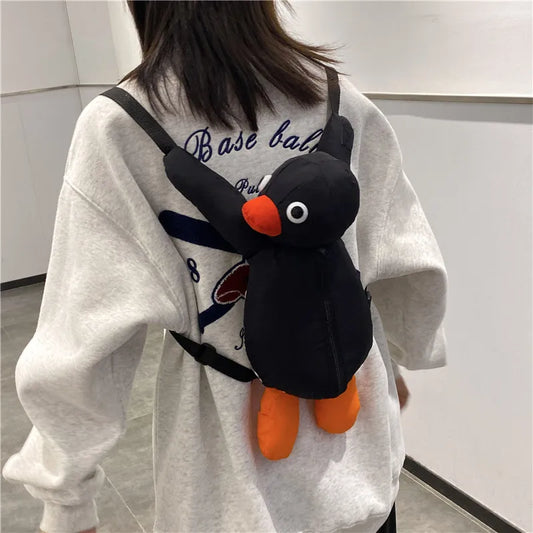 Penguin Backpack Fashion Personality Plush Children's Shoulder Bag