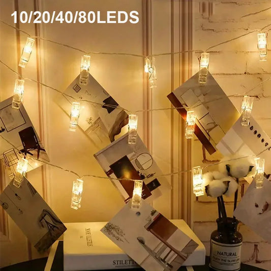 Led String Light Photo Clip Battery