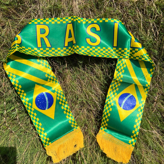 Brazil flag scarfs14x130cm Brazil flag scarf Presidential Election