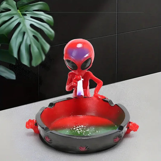 ALIEN Decor ashtray resin Container Retro