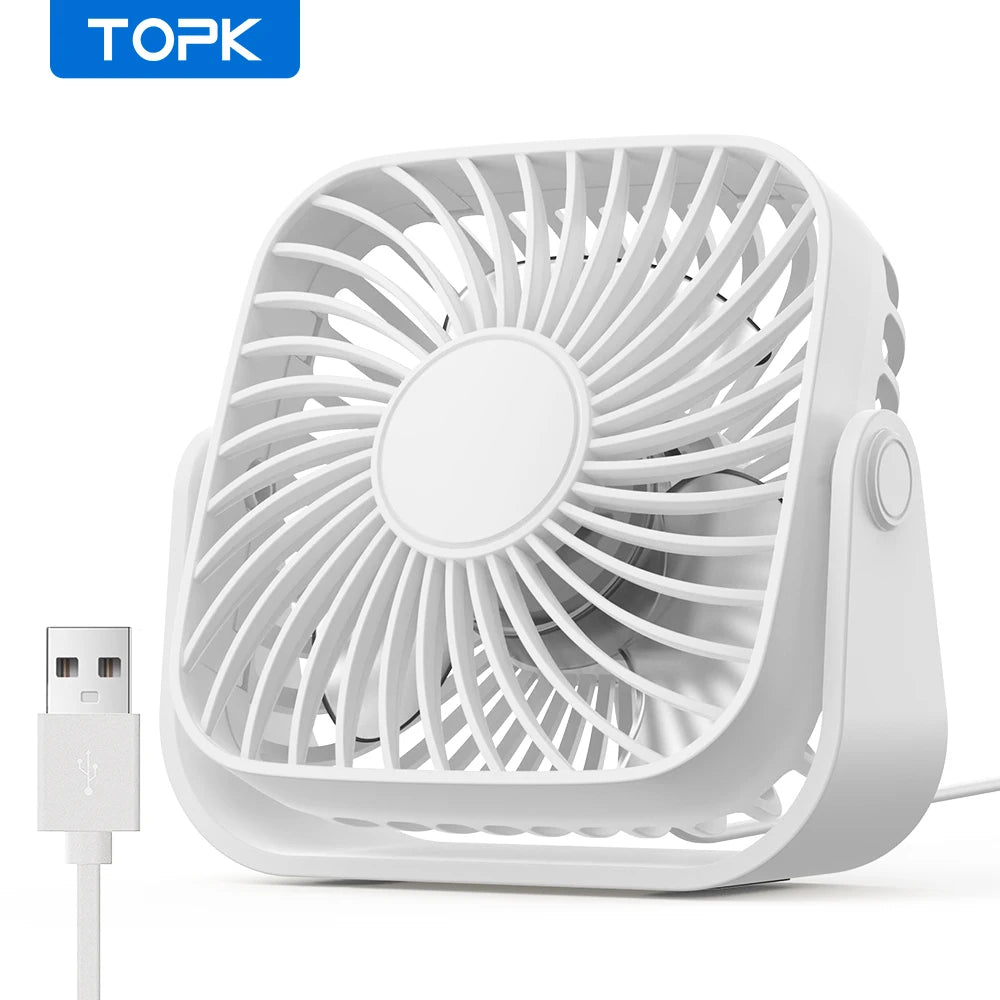4Inch USB Mini Portable Fan for Room Home Camping Boat