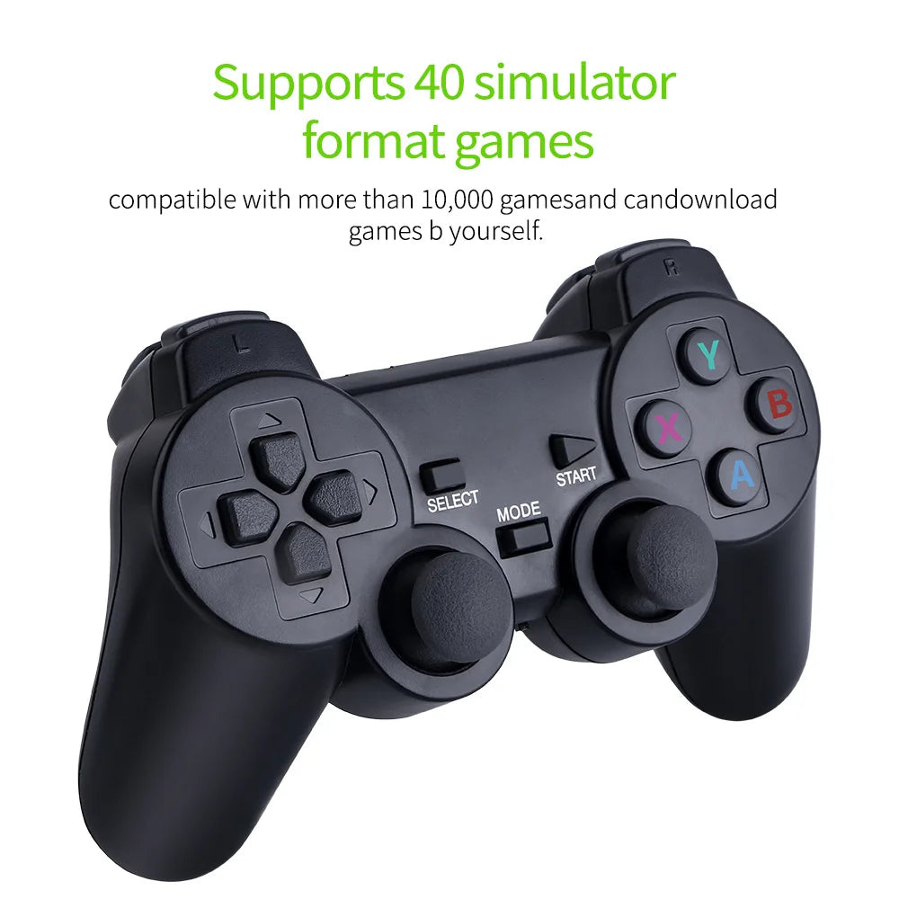 Video Game 4K HD Console 64GB Wireless Controller 1000+ Retro Games