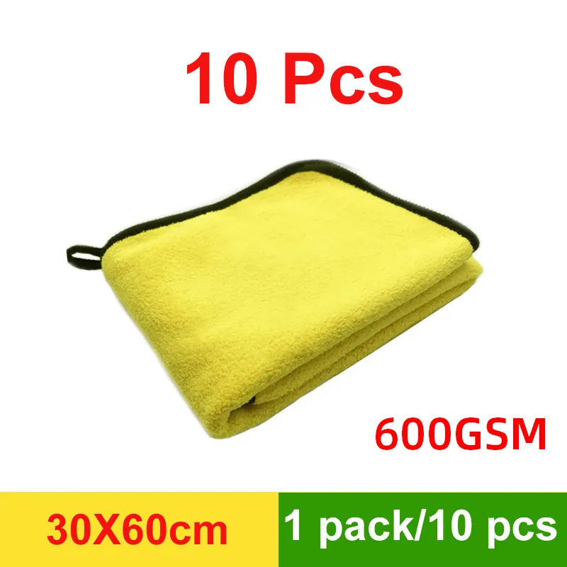 Car Microfiber Wash Towel Cleaning Drying Towel Reusable