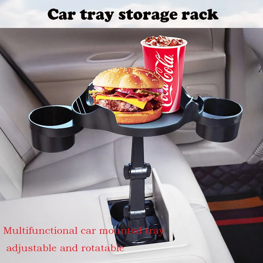 Car Tray Adjustable Cup Holder Food Table