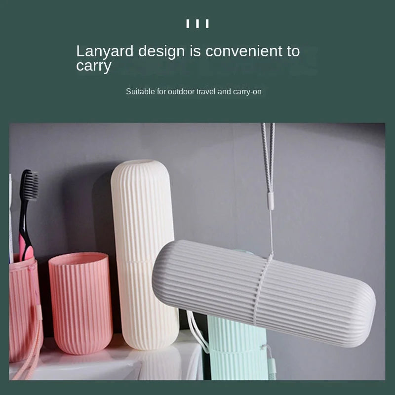 Travel Portable Toothbrush Cup Bathroom Toothpaste Holder