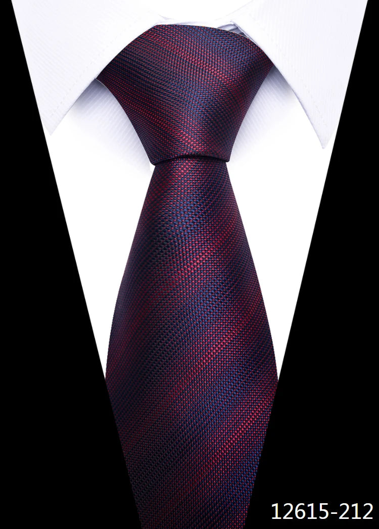 Men 100% Silk Tie 8cm Silk Necktie