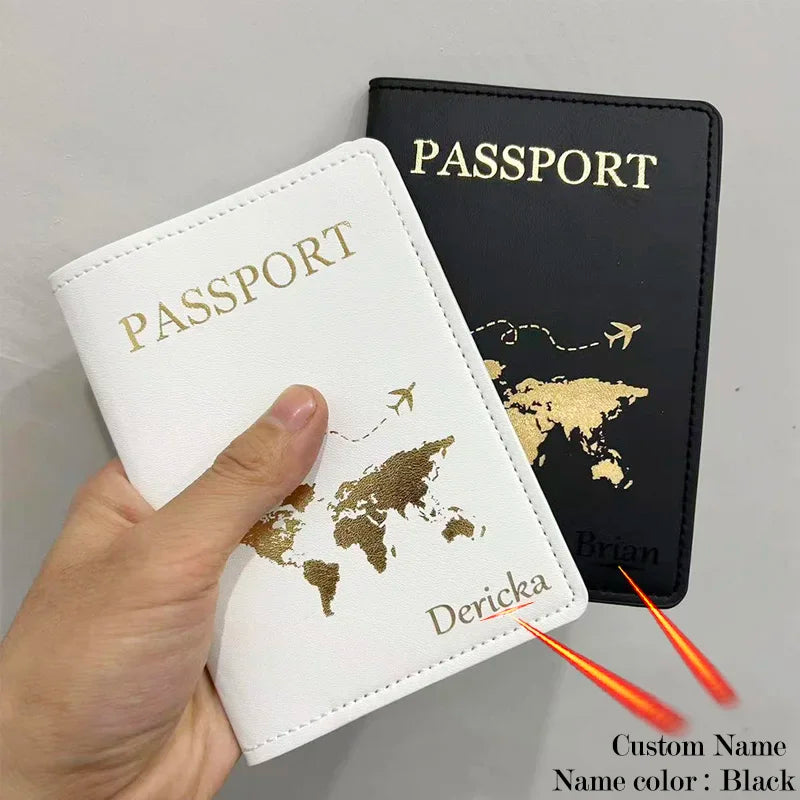 Personalised Passport Cover with Names Engraved