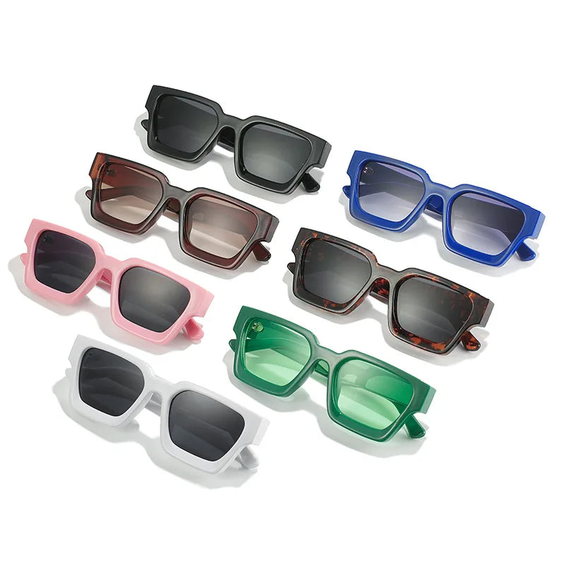Square Sunglasses Retro Tinted Shades UV400