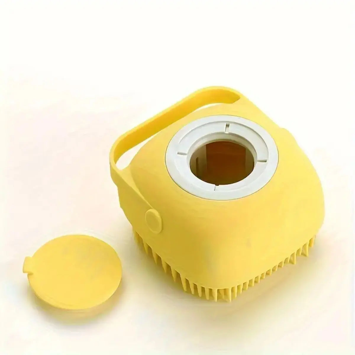 Soft Silicone Dog Bath Brush Massage Shampoo Dispenser