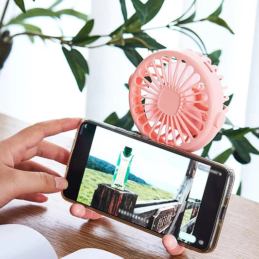 Multi Functional Student Baby Stroller Portable USB Mini USB Rechargeable Handheld Electric Fan for Home 3 Speeds