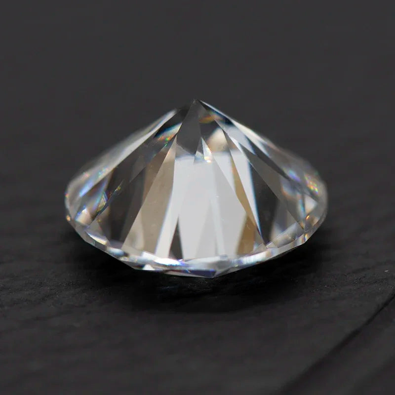 Moissanite Stone for Ring Necklace White D Color Round Cut Loose Gemstone GRA Certificate