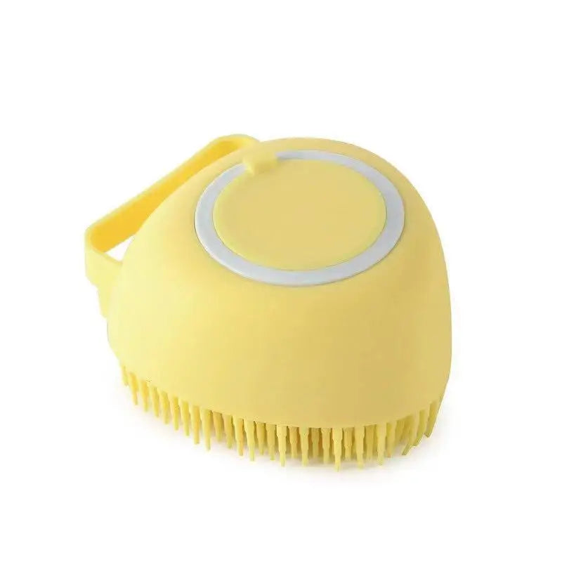 Pet cat and dog silicone bath brush massage care soft bath brush can fill liquid bath ball brush pet accessories dog cat tool