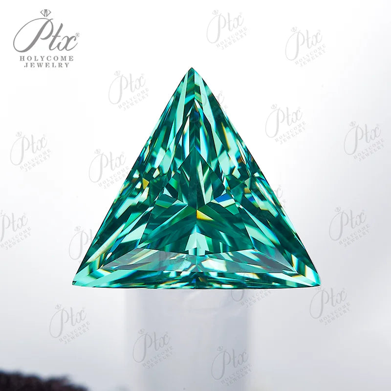 RARE Moissanite Triangle Cut VVS1 Loose Gemstones GRA Certificate