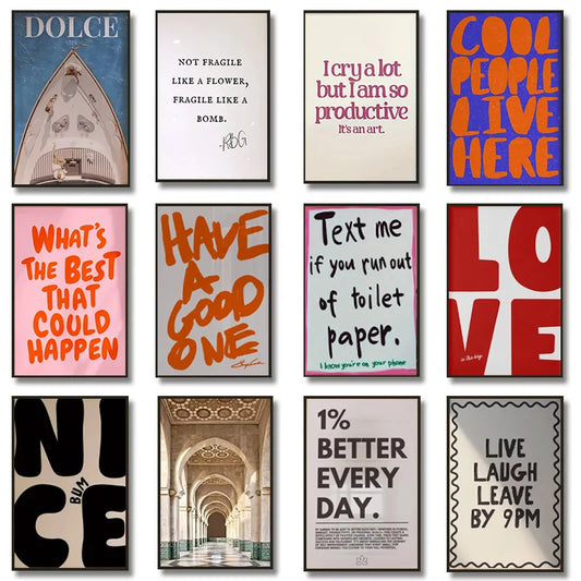 DOLCE VITA Decor Canvas Home Decor