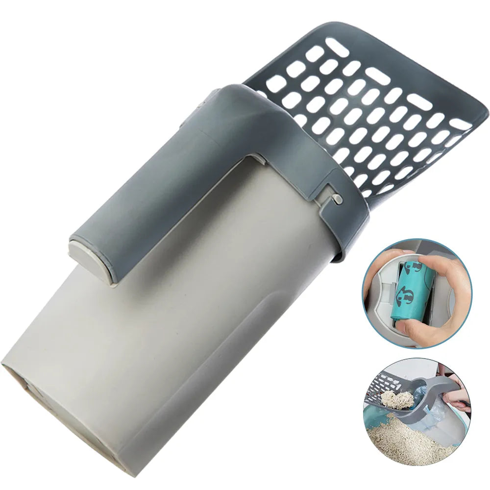 Cat Litter Shovel Scoop Filter Clean Toilet Garbage Picker Cat Litter Box