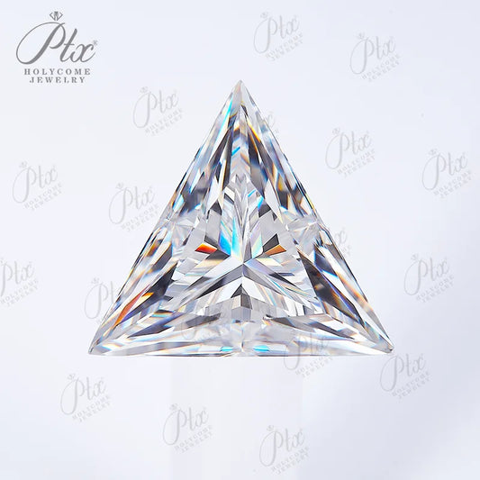 RARE Moissanite Triangle Cut VVS1 Loose Gemstones GRA Certificate