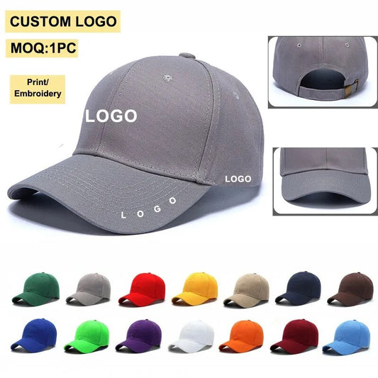 Custom Logo Cap Print Hats Personalized Unisex
