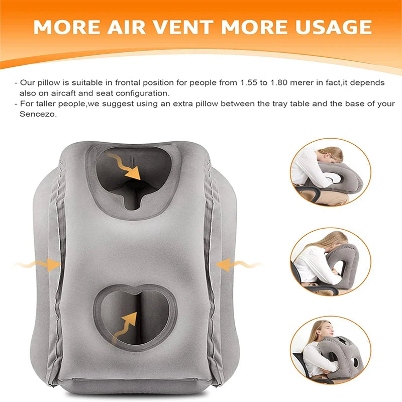 Travel Pillow for Airplane Car Bus Train Office