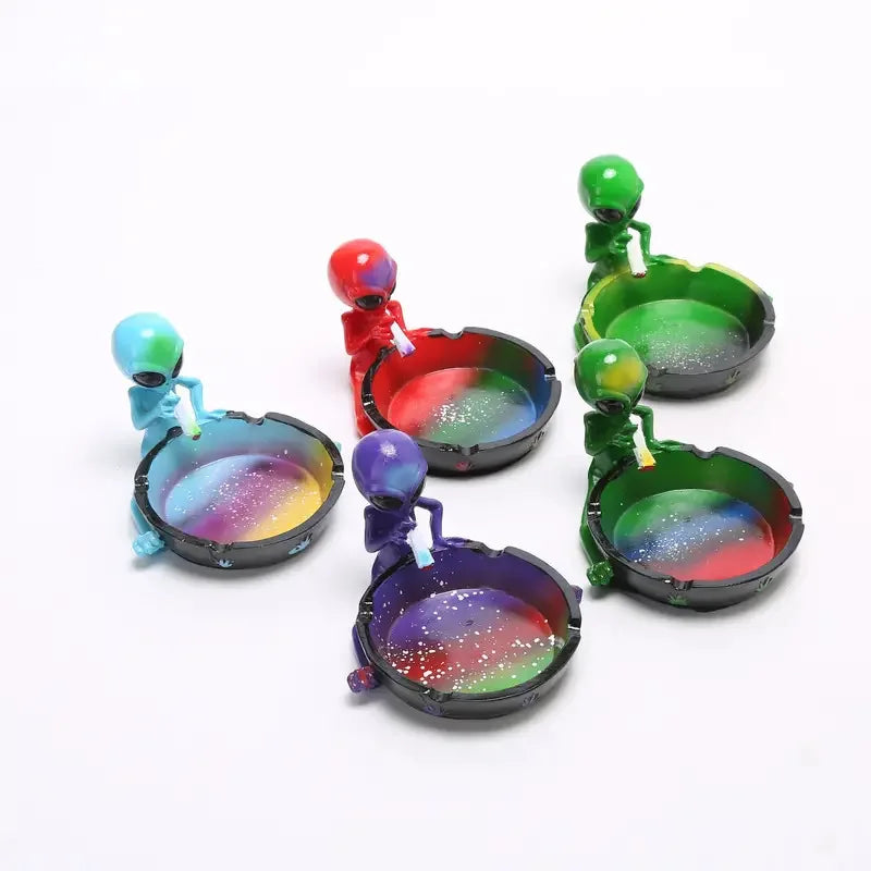 ALIEN Decor ashtray resin Container Retro