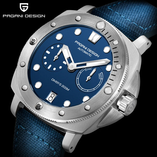PAGANI Automatic Mechanical Watch Diver 200M Waterproof Sapphire