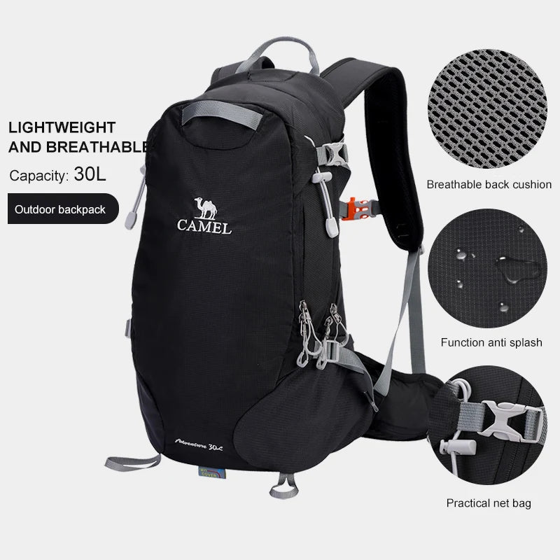 GOLDEN CAMEL Hiking Man Backpacks Lightweight Bag for Men Outdoor Women's Running Sports Bag for Travel Cycling Rucksack