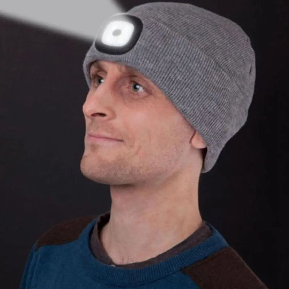 LED Beanie Cap Unisex USB Rechargeable