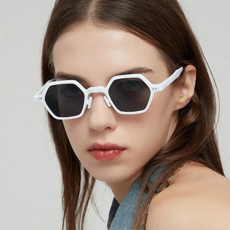 Polygon Square Sunglasses Unisex Hexagon UV400